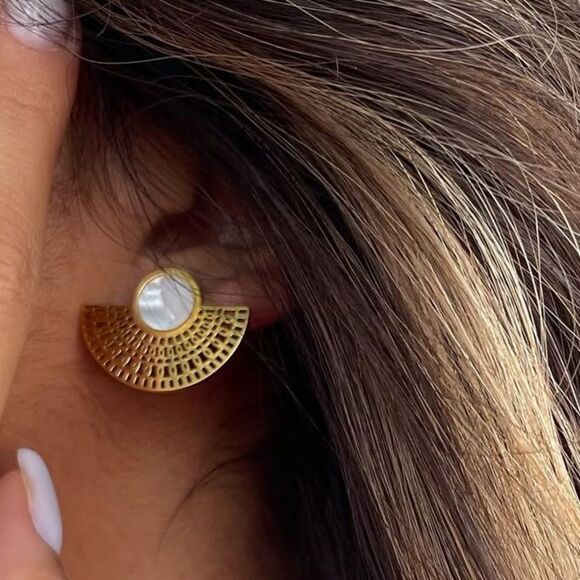 Geo earrings N1522 - Picture 2 of 4